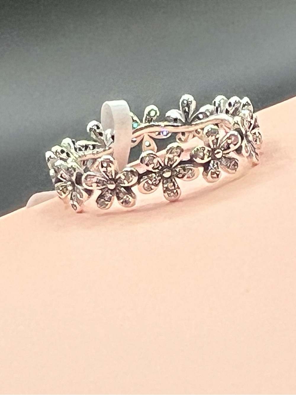 PANDORA DAISY FLOWER RING, STERLING SILVER 925, SIZE: 58/ 8.5